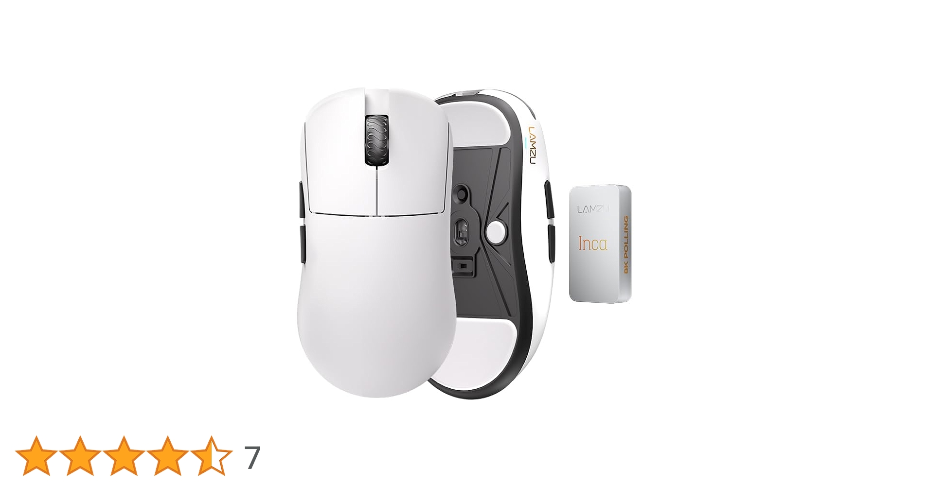 マウス・トラックボール Lamzu Inca White Mouse Lamzu - Inca 8K | Fallen Store – Desempenho e Precisão para